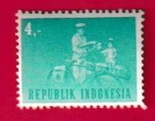 INDONESIA SCOTT#631 1964 CYCLE POSTMAN - MNH