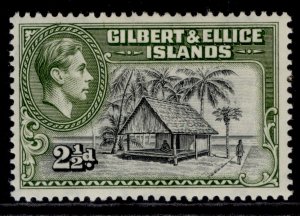 GILBERT AND ELLICE ISLANDS GVI SG47, 2½d brownish black & deep olive, LH MINT. 