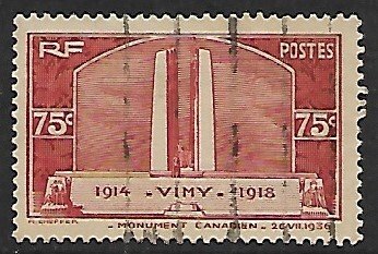 France # 311 - Canadian Monument Vimy - used .....[GR48]