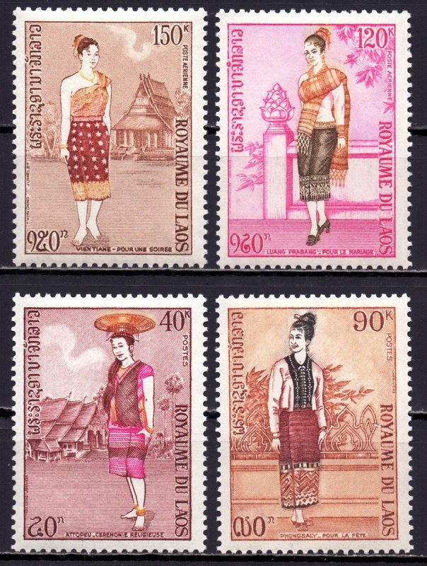 Laos. 1973. 354-57. Folk costumes. MNH.