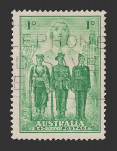 AUSTRALIA STAMP 1940. SCOTT # 184. USED