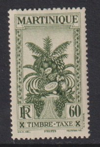 Martinique   #J33 MH  1933  tropical fruits  60c