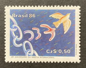 Brazil 1986 #2047, Amnesty International, MNH.