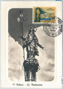 72679 -  SAN MARINO -  Postal History -   MAXIMUM CARD - ARCHITECTURE  1958