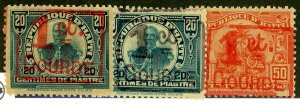 Haiti, Scott #252-54, Unused, Hinged
