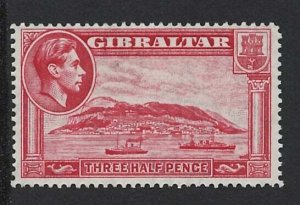 Gibraltar 1938 1½d carmine sg123 perf 14 fine mint cat £35