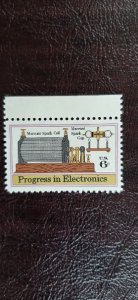 US Scott # 1500; 6c Progress in Electronics from 1973; MNH, og, VF centering