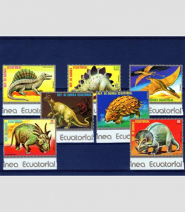 Equatorial Guinea 1978 DINOSAURS Set (7v) Perforated Mint (NH)