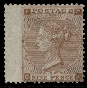 GB QV SG86, SCARCE 9d bistre, VLH MINT. Cat £5800. PTS CERT. CI 