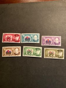 Stamps Maldive Islands 201-6 never hinged imperforate