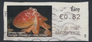 Ireland Machine Label Marine Octopus (M13) Used 0.82 see details & scan