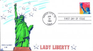 #2599 Statue of Liberty Info FDC