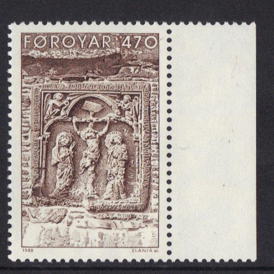 Faroe Islands 1989 MNH Kirkjubour Cathedral ruins 470 ore #