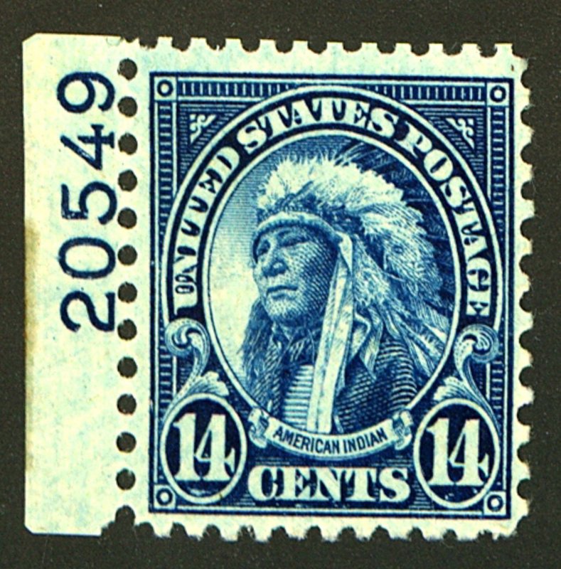 U.S. #695 MINT PL# SINGLE OG NH