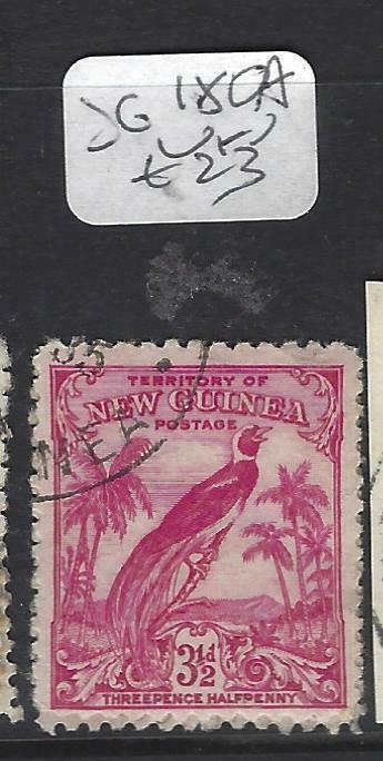 NEW GUINEA  (PP0304B)  BIRDS  NO DATES  3 1/2D  SG  180A   VFU