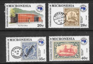 Micronesia Scott #21, C4 - C6 Mint NH Complete Set Ausipex 2017 CV $3.00