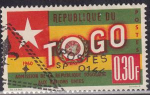 Togo 386 USED 1961 Togo's Admition to the UN .30 Fr