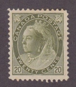 Canada #84 QV Numeral VF MH small thin very HighCat$900