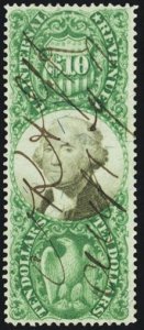 R149, Used VF $10 Revenue Stamp - With PFC * Stuart Katz