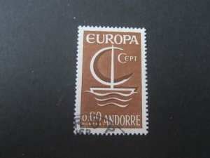 French Andorra 1966 Sc 172 FU