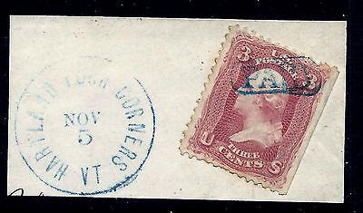 US 1860s Civil War Era Fancy Cancel: 'PAID'-in-LOGENZE ~ ...