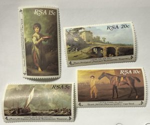 South Africa 4 stamps 1980 Willlem Van de Veldo # 538-41 mint