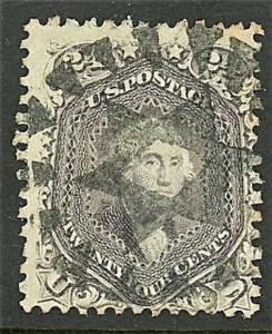 1861 US Stamp #70 A29 24c Used Star Fancy Cancel Catalogue Value $300