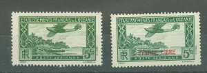 French Polynesia #C1-C2 Mint (NH) Single (Complete Set)