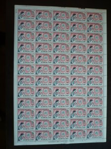 Gibraltar - Full Sheet of 60 Stamps - World Health Organisation