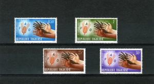 TOGO 1963 FAO Freedom from Hunger Set(4)MNH Sc#444/447
