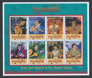 Guyana #2950 NH Disney - Pocahontas (Sheetlet of 8)