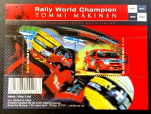 Finland MNH #1125 2000 Souvenir Sheet  SCV $3.00 Auto racing 