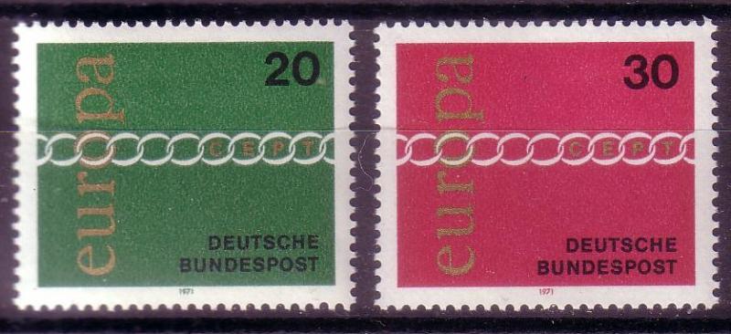 *Germany Europa Series 1971 Sc 1064-1065 MNH