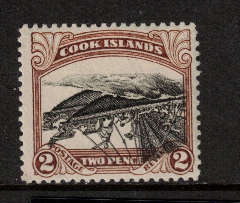 Cook Islands #86b (SG #101) Very Fine Mint Inverted Center Variety *With Cert.*