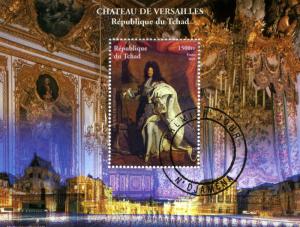 Chad 2001 VERSAILLES LOUIS XIV OF FRANCE s/s Fine used Perforated VF