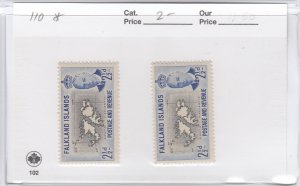 Falkland Islands 110 Map mint