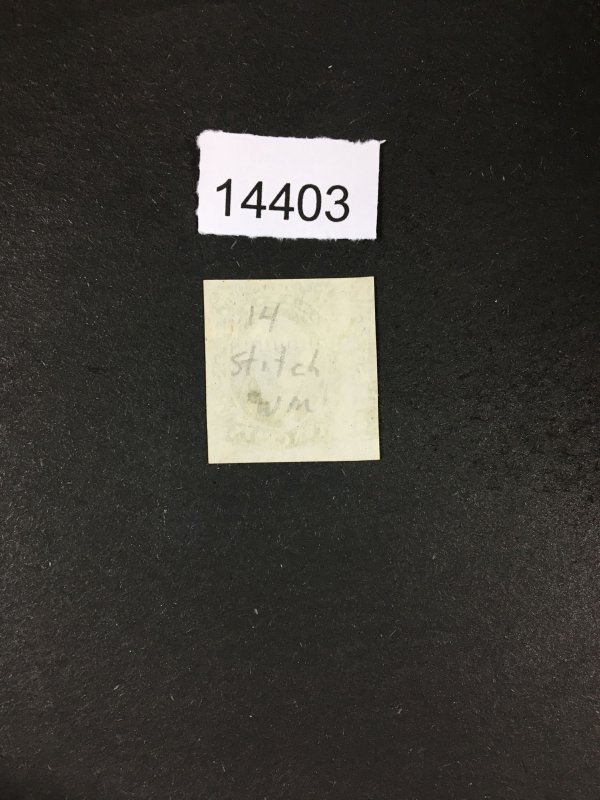 MOMEN: US STAMPS # 14 STITCH WATER MARK USED LOT #14403