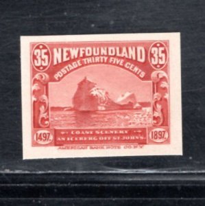 NEWFOUNDLAND  SC# 73P VF/CARD PROOF