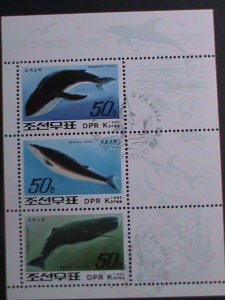 ​KOREA-1992 SC#3152a  WHALES AND DOLPHINES CTO S/S VF WE SHIP TO WORLD WIDE