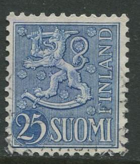 Finland - Scott 321 - Arms of Finland -1954- FU - Single 25m Stamp