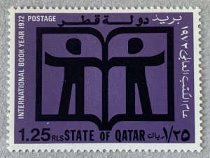 Qatar 1972 1.25r Book Year, MNH. Scott 302 CV $8.25, Michel 501, CV €7.00