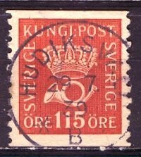 Sweden; 1929: Sc. # 155: Used Single Stamp