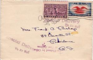 United States Jersey Clinton 1939 machine  6c Bi-color Eagle Air Issue and 10...