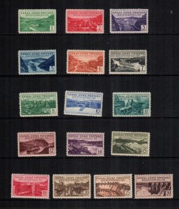 US canal zone 120 - 135 set  MH cat$ 82.00