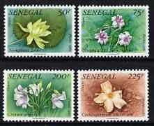 SENEGAL - 1982 - Flowers - Perf 4v Set - Mint Never Hinged