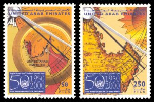 United Arab Emirates 2000 Scott #668-669 Mint Never Hinged