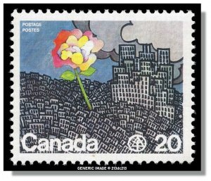 Canada - 690 MNH - Flower Growing from City (1976) 20¢