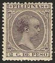 Philippines Scott # 145 mint, hinge remnant.  1892.  (P43b)