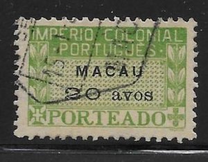 Macao J39 1947 20a Postage Due single used