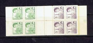 CANADA - 1967 CENTENNIAL BOOKLET 63b - EXTRA PERF LINE - WITH PANE 455ai - MNH